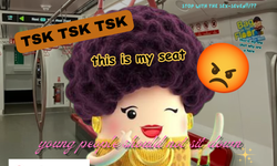 Aunties on the MRT