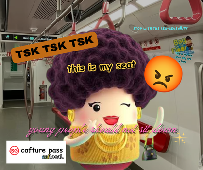 Aunties on the MRT